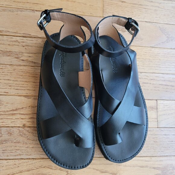 Madewell The Natasha Flatform Sandal 7 Black - Picture 6 of 12